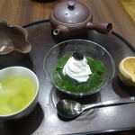 日本茶カフェ 一葉 - 抹茶ゼリーと天竜