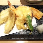 124137374 - 寿司盛り天ぷらセットの天ぷら(2020.01.24)