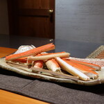 日本料理 幸庵 - 秋田のズワイガニ焼き