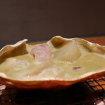 日本料理 幸庵 - ズワイガニミソの鍋仕立てアップ