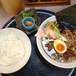 らぅめん 愛ごや - 醤油そば,再仕込み生醤油,注文セット一覧,らぅめん 愛ごや(刈谷市)AIGOYA,食彩品館.jp撮影