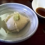 蕎麦屋　藤田 - そばがき。