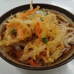 そこそこ - そこそこセット(かき揚げうどん１玉＋ﾐﾆ牛すじｶﾚｰ)