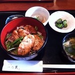 一乃蔵 - 岩手産菜彩鶏 炭焼き鶏丼定食