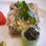 レストラン シェ・オカ - 豚足とフォアグラのテリーヌ　アップ