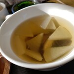 Kafedo Kiki - 昆布と椎茸のスープです。
