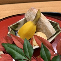 日本料理 太月 - くわい、海老芋