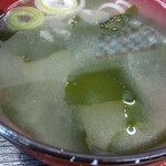 ニコニコ亭 - ソースカツ定食のみそ汁