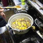 串工房 - 玉ひも炊いておられます。おいしそ☆