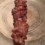 オオクサ - 甲州赤鶏のハツ元　あと10本は食べたい