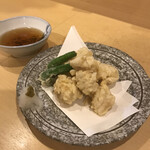 料理 萬口 - 白子の天ぷら