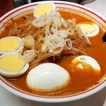 Moukotammennakamoto - 味噌卵豆腐（味噌卵麺の麺を豆腐に変更）