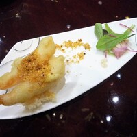 中国料亭 翠鳳 上野本店 - ③海老のﾌﾘｯﾄ 砂金ﾊﾟｳﾀﾞｰ