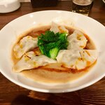 Chinese restaurant bar 龍飯 - もちもち水餃子(四川風ピリ辛ダレ)