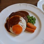 ミスターとフライパン - アメリカンハンバーグステーキ（1180円）