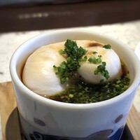 日本料理 TOBIUME - ◆取り込む「福は内」・・河豚を「ふく」ということから「白子様」が登場。こういう「福」は大歓迎です。^^ 下は「茶碗蒸し」ですが、これもいい味わい。