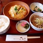 食亭つかさ - かつとじ定食（冷たいそばセット）