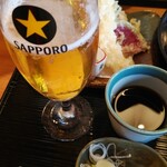 Kisetsu Ryouriaratama - まずはビールと天ぷらで