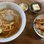 Urawa Shiyokudou - ラーメンミニ焼肉丼セット