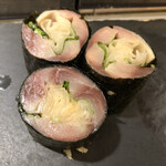 Sushi Bar にぎりて - 〆さば海苔巻き