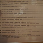 Le Bistrot des Copains - 英語メニュー