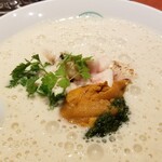 麺屋 六感堂 - ★元祖★白子のエスプーマヌードル＋炙り白子トッピング