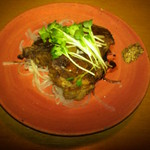 八丁堀 スミマル - 厚切り牛タン。写真、下手だけど3cmくらいの厚さ。