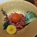 和牛 まつした - ●おまかせｺｰｽ9000+ｺｰｽﾎﾙﾓﾝ500+ﾄﾛﾀﾝﾕｯｹ2500+和牛ｼｸﾞﾚ煮500+生B 780X2+ｽﾊﾟｰｸﾘﾝｸﾞﾜｲﾝ5000=19,060円 2020年01月