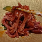 和牛 まつした - ●おまかせｺｰｽ9000+ｺｰｽﾎﾙﾓﾝ500+ﾄﾛﾀﾝﾕｯｹ2500+和牛ｼｸﾞﾚ煮500+生B 780X2+ｽﾊﾟｰｸﾘﾝｸﾞﾜｲﾝ5000=19,060円 2020年01月