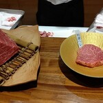 和牛 まつした - ●おまかせｺｰｽ9000+ｺｰｽﾎﾙﾓﾝ500+ﾄﾛﾀﾝﾕｯｹ2500+和牛ｼｸﾞﾚ煮500+生B 780X2+ｽﾊﾟｰｸﾘﾝｸﾞﾜｲﾝ5000=19,060円 2020年01月