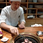 和牛 まつした - ●おまかせｺｰｽ9000+ｺｰｽﾎﾙﾓﾝ500+ﾄﾛﾀﾝﾕｯｹ2500+和牛ｼｸﾞﾚ煮500+生B 780X2+ｽﾊﾟｰｸﾘﾝｸﾞﾜｲﾝ5000=19,060円 2020年01月