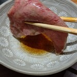 和牛 まつした - ●おまかせｺｰｽ9000+ｺｰｽﾎﾙﾓﾝ500+ﾄﾛﾀﾝﾕｯｹ2500+和牛ｼｸﾞﾚ煮500+生B 780X2+ｽﾊﾟｰｸﾘﾝｸﾞﾜｲﾝ5000=19,060円 2020年01月