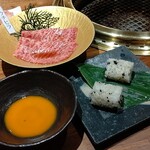 和牛 まつした - ●おまかせｺｰｽ9000+ｺｰｽﾎﾙﾓﾝ500+ﾄﾛﾀﾝﾕｯｹ2500+和牛ｼｸﾞﾚ煮500+生B 780X2+ｽﾊﾟｰｸﾘﾝｸﾞﾜｲﾝ5000=19,060円 2020年01月