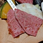 和牛 まつした - ●おまかせｺｰｽ9000+ｺｰｽﾎﾙﾓﾝ500+ﾄﾛﾀﾝﾕｯｹ2500+和牛ｼｸﾞﾚ煮500+生B 780X2+ｽﾊﾟｰｸﾘﾝｸﾞﾜｲﾝ5000=19,060円 2020年01月