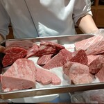 和牛 まつした - ●おまかせｺｰｽ9000+ｺｰｽﾎﾙﾓﾝ500+ﾄﾛﾀﾝﾕｯｹ2500+和牛ｼｸﾞﾚ煮500+生B 780X2+ｽﾊﾟｰｸﾘﾝｸﾞﾜｲﾝ5000=19,060円 2020年01月