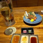 和牛 まつした - ●おまかせｺｰｽ9000+ｺｰｽﾎﾙﾓﾝ500+ﾄﾛﾀﾝﾕｯｹ2500+和牛ｼｸﾞﾚ煮500+生B 780X2+ｽﾊﾟｰｸﾘﾝｸﾞﾜｲﾝ5000=19,060円 2020年01月