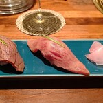 和牛 まつした - ●おまかせｺｰｽ9000+ｺｰｽﾎﾙﾓﾝ500+ﾄﾛﾀﾝﾕｯｹ2500+和牛ｼｸﾞﾚ煮500+生B 780X2+ｽﾊﾟｰｸﾘﾝｸﾞﾜｲﾝ5000=19,060円 2020年01月