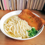 手打ちうどん ぶれーど・う - きつねうどん中盛