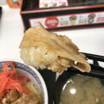 Yoshinoya - 豚丼のアップ