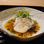 松川 - 河豚の白子、河豚の皮、ポン酢仕立て