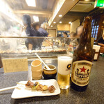 Kashiraya - 大瓶ビール580円(税抜)