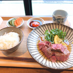 清喜 ひとしな - 赤身肉ヒレステーキと土鍋御飯定食　¥2100＋税