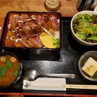 和牛料理 要 - 黒毛和牛ビフカツ重