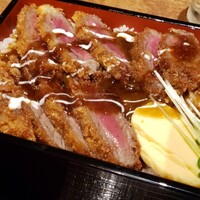 和牛料理 要 - 黒毛和牛ビフカツ重