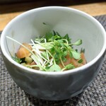 ぼちぼち - 肴３ 雲丹醤和え