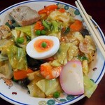 進来軒 - 五目餡掛け焼きそば(柔らかい麺)