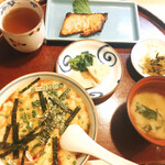 124242373 - ふぐ雑炊と西京焼魚の定食