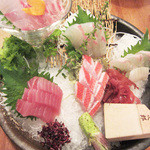 牡蠣と魚 海宝 高田馬場店 - 刺盛り5種