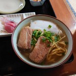 Tetsukono Soba - そば　お肉はソーキを選びました(20-01)