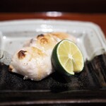 銀座 しのはら - 河豚白子の炭火焼き